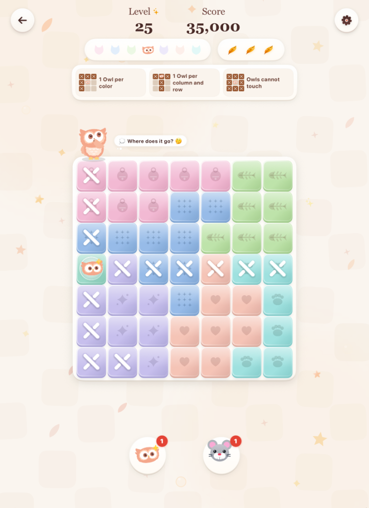 Peach Owl Level 25 Game Pad